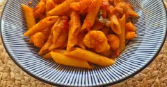 Spicy Gochujang Prawn Pasta