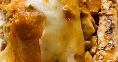 Baked Grilled Chicken Enchiladas