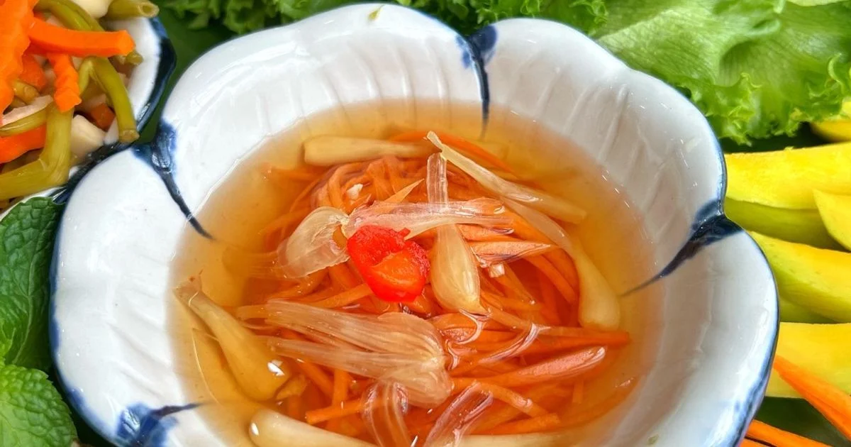 Nước Mắm Kiệu Chua Ngọt Ăn Bún Thịt Nướng, Chả Giò