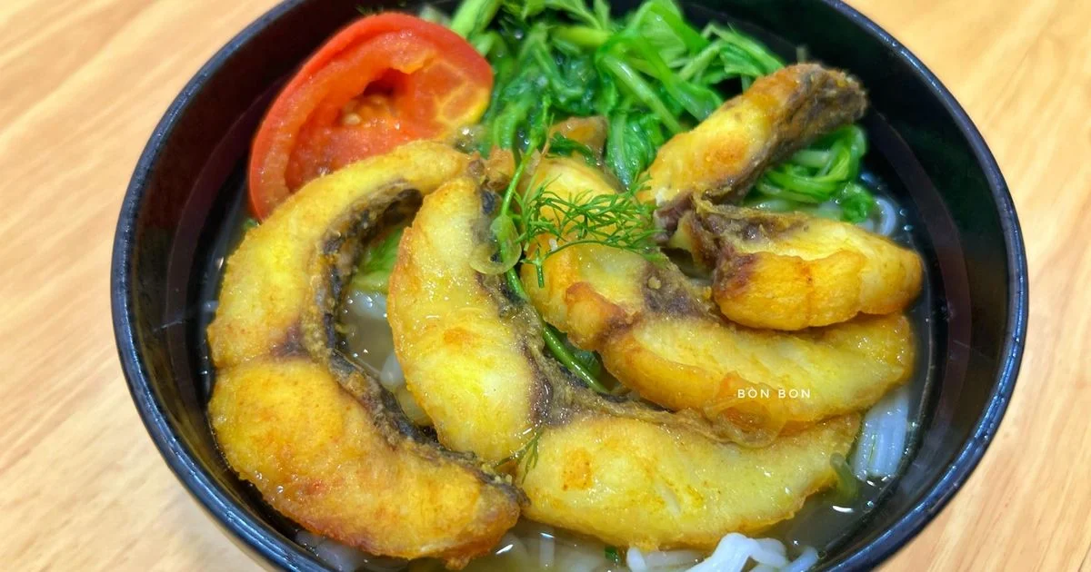 Bún Cá Rô Phi Chiên Giòn Nước Dùng Chua Thanh