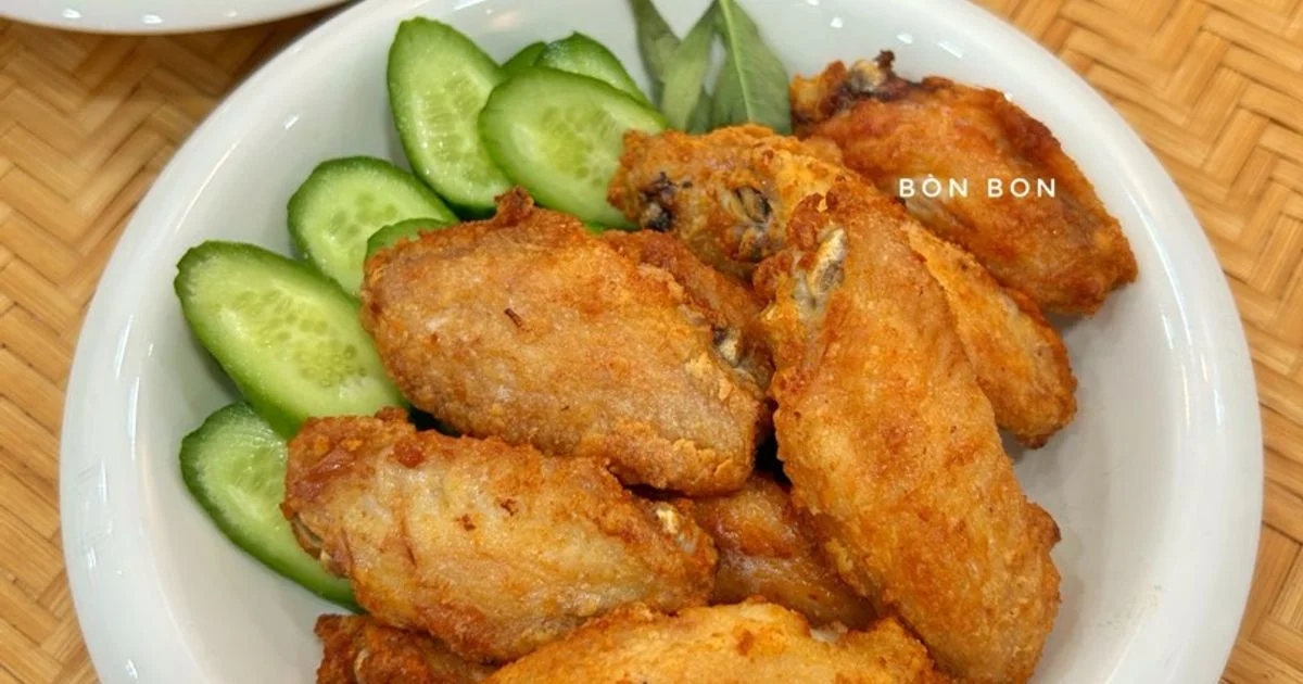 Cánh Gà Chiên Giòn Vị Phô Mai Thơm Bùi