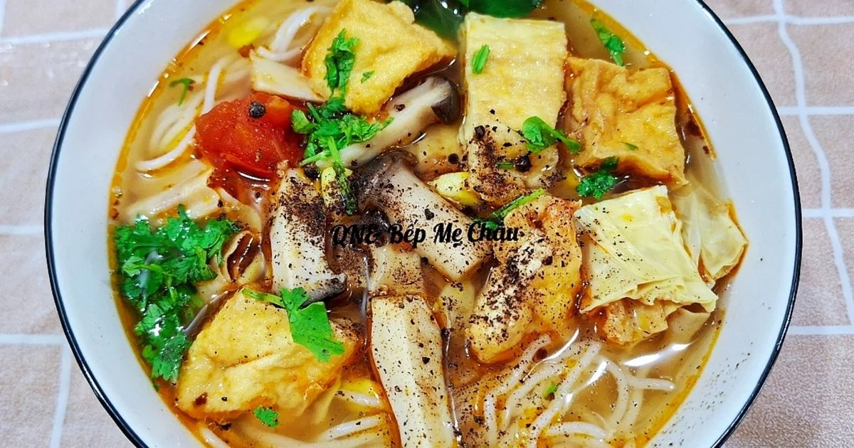Cách Nấu Bún Thái Chay Chua Cay Thanh Ngọt